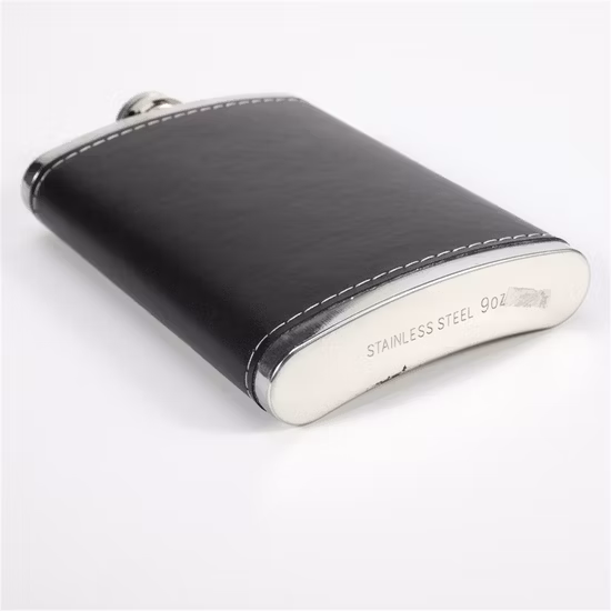 Frasco de viaje de acero inoxidable con bolsillo para licor